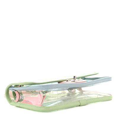 Chanel Lambskin PVC Quilted Mini Coco Splash Flap Blue Green 4 of 10