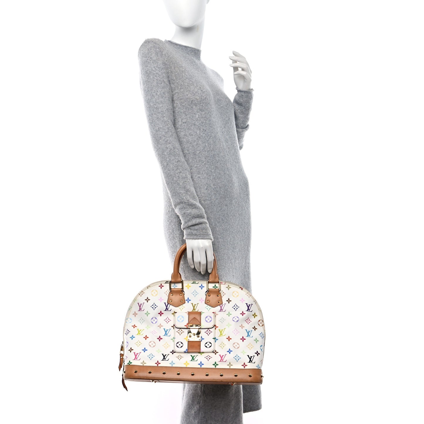 Monogram Multicolor Alma GM White