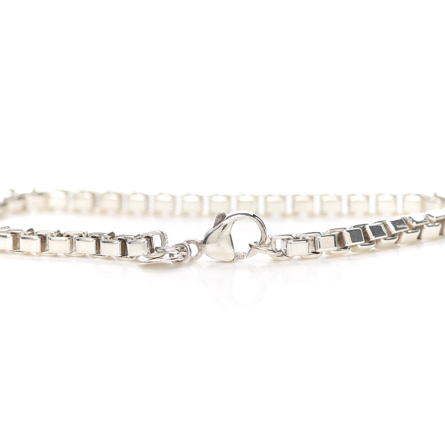 Tiffany Sterling Silver 4mm Venetian Link Bracelet 4 of 5