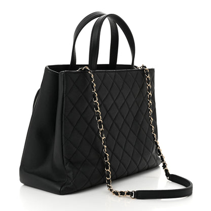 Chanel Caviar Quilted Large Business Affinity Shopping Bag Black 3 of 10