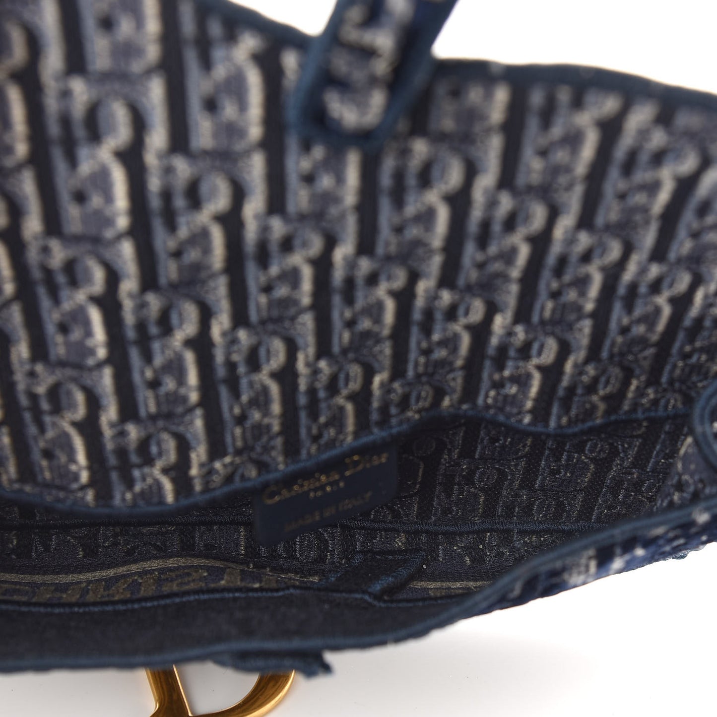 Oblique Slim Saddle Pouch Blue