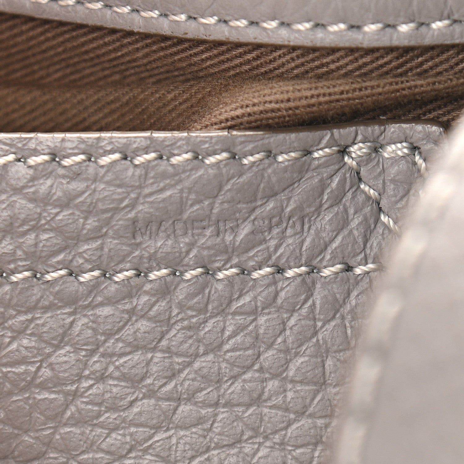 Chloe Calfskin Mini Marcie Round Crossbody Bag Cashmere Grey 7 of 14