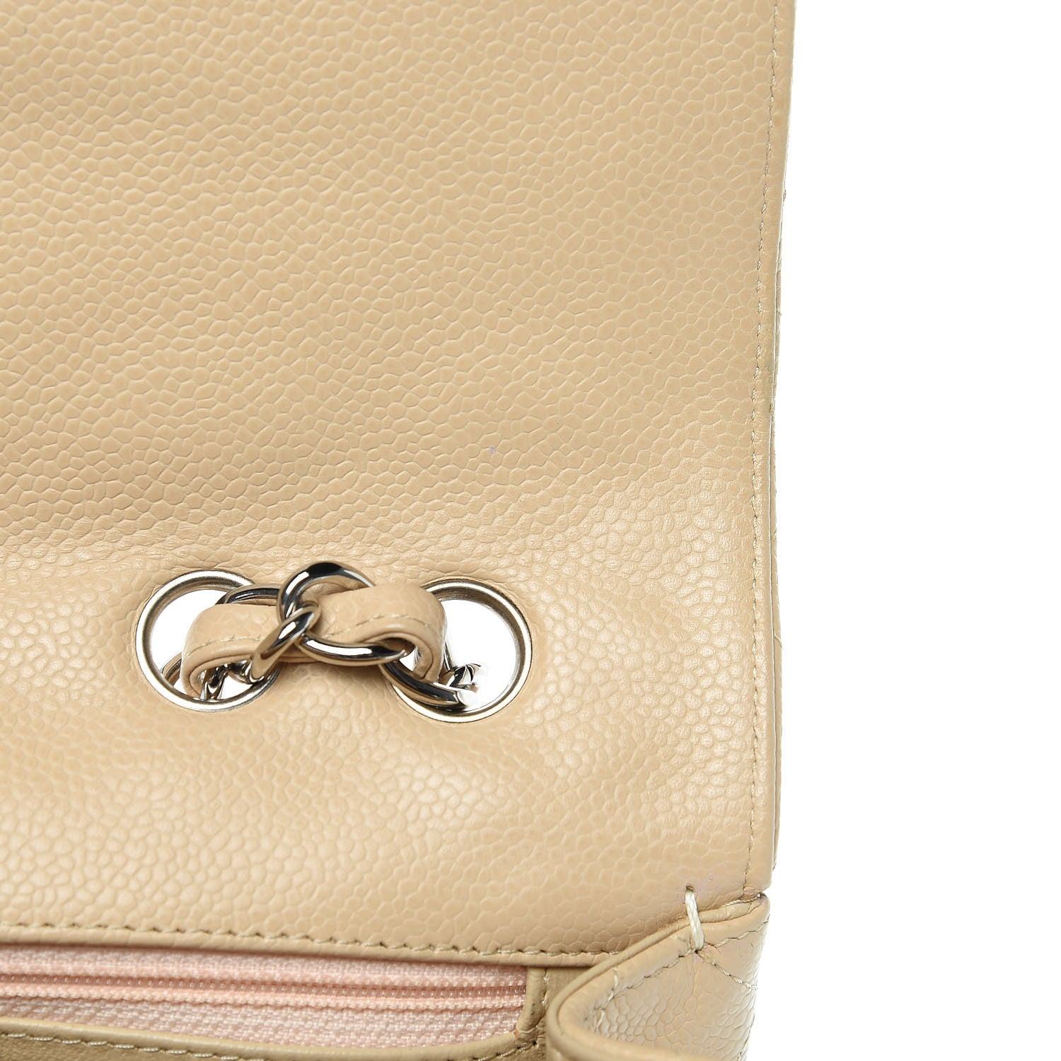 Chanel Caviar Quilted Jumbo Single Flap Beige Clair 13 of 23
