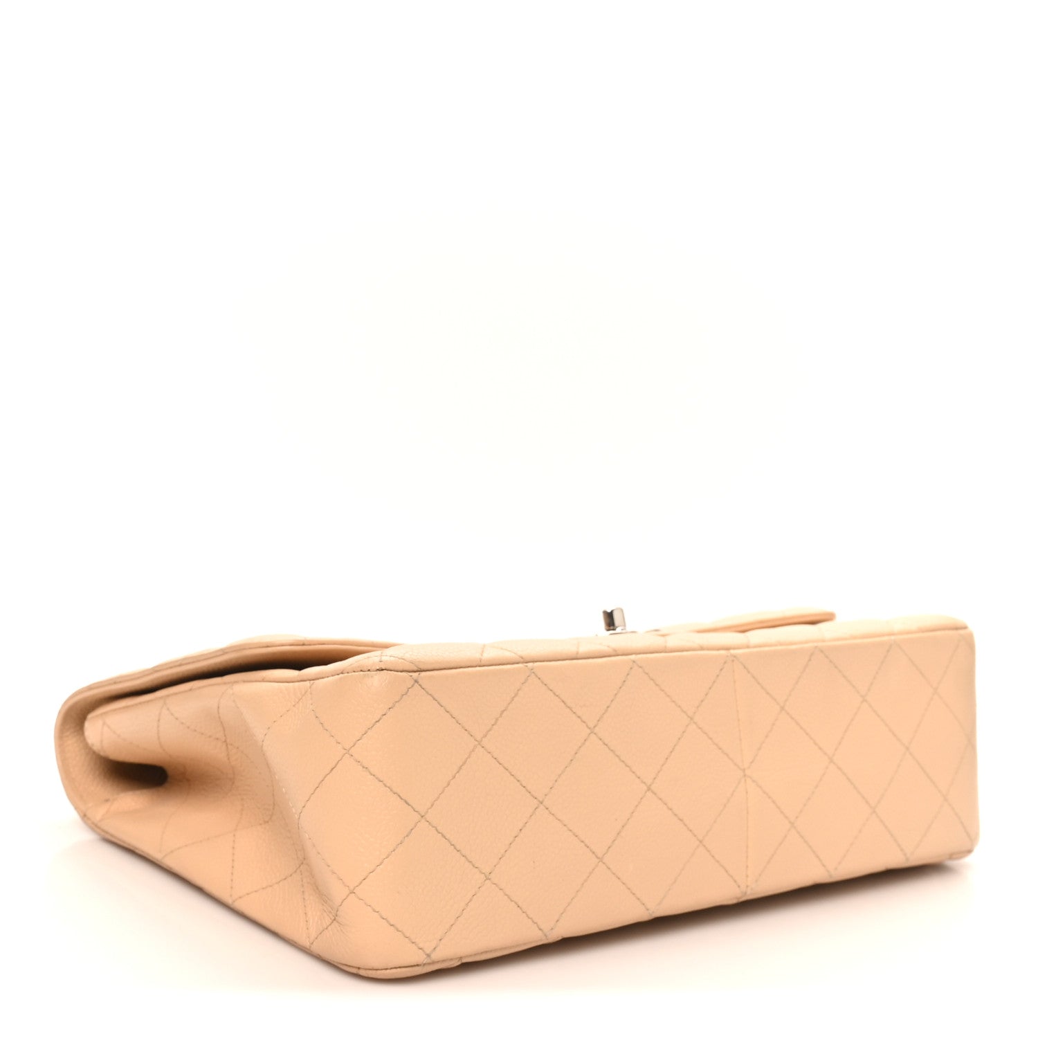 Chanel Caviar Quilted Jumbo Single Flap Beige Clair 4 of 10