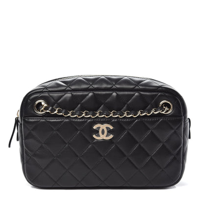 Chanel Lambskin Quilted Camera Case Black 1 of 10