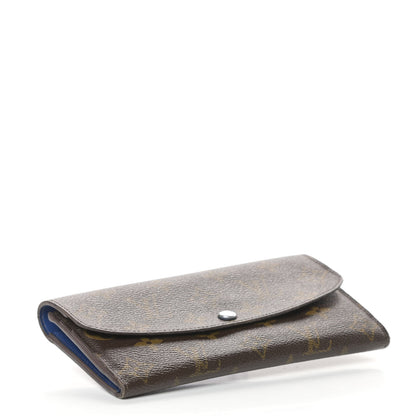 Louis Vuitton Monogram Emilie Wallet Blue 4 of 6