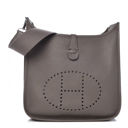 Hermes Taurillon Clemence Evelyne III PM Etain 1 of 9