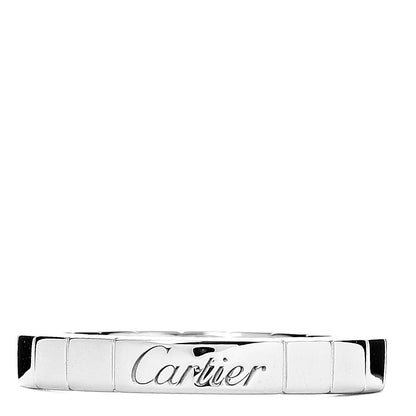 Cartier 18K White Gold Lanieres Ring 49 4.75 1 of 4
