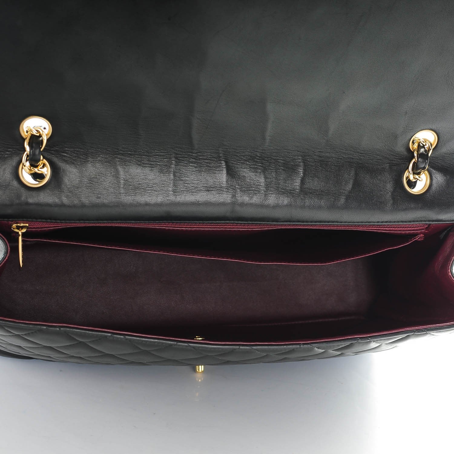 Chanel Lambskin Quilted Maxi Single Flap Black 5 of 9