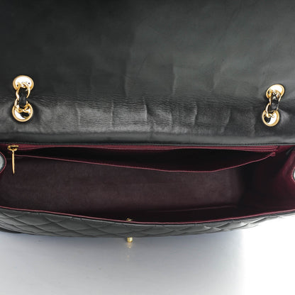 Chanel Lambskin Quilted Maxi Single Flap Black 5 of 9