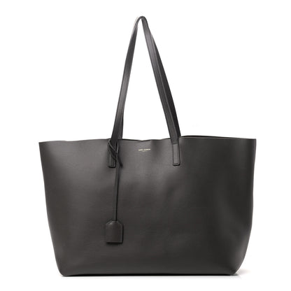Saint Laurent Calfskin Large Shopping Tote Dark Grey 3 of 10