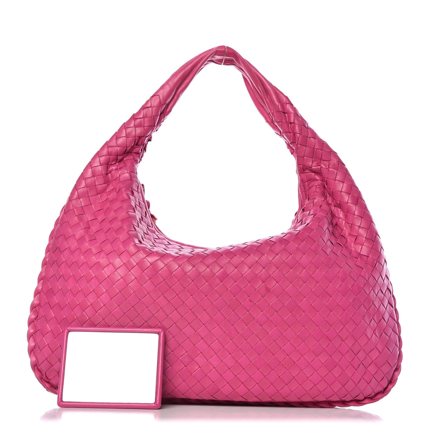 Nappa Intrecciato Medium Veneta Hobo Fuchsia