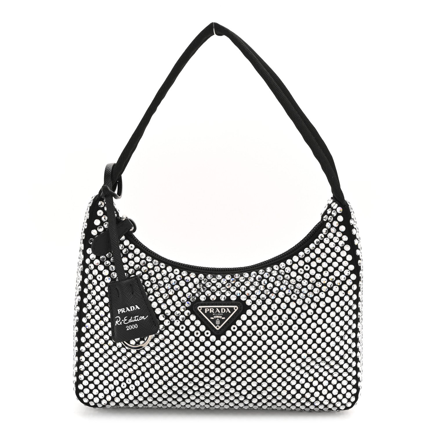 Prada Satin Crystal Mini Re-Edition 2000 Bag Cristal 1 of 10