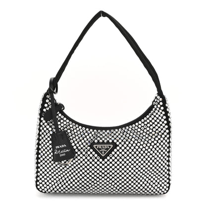 Prada Satin Crystal Mini Re-Edition 2000 Bag Cristal 1 of 10