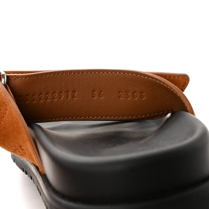 Hermes Suede Goatskin Womens Chypre Sandals 36 Naturel 8 of 14