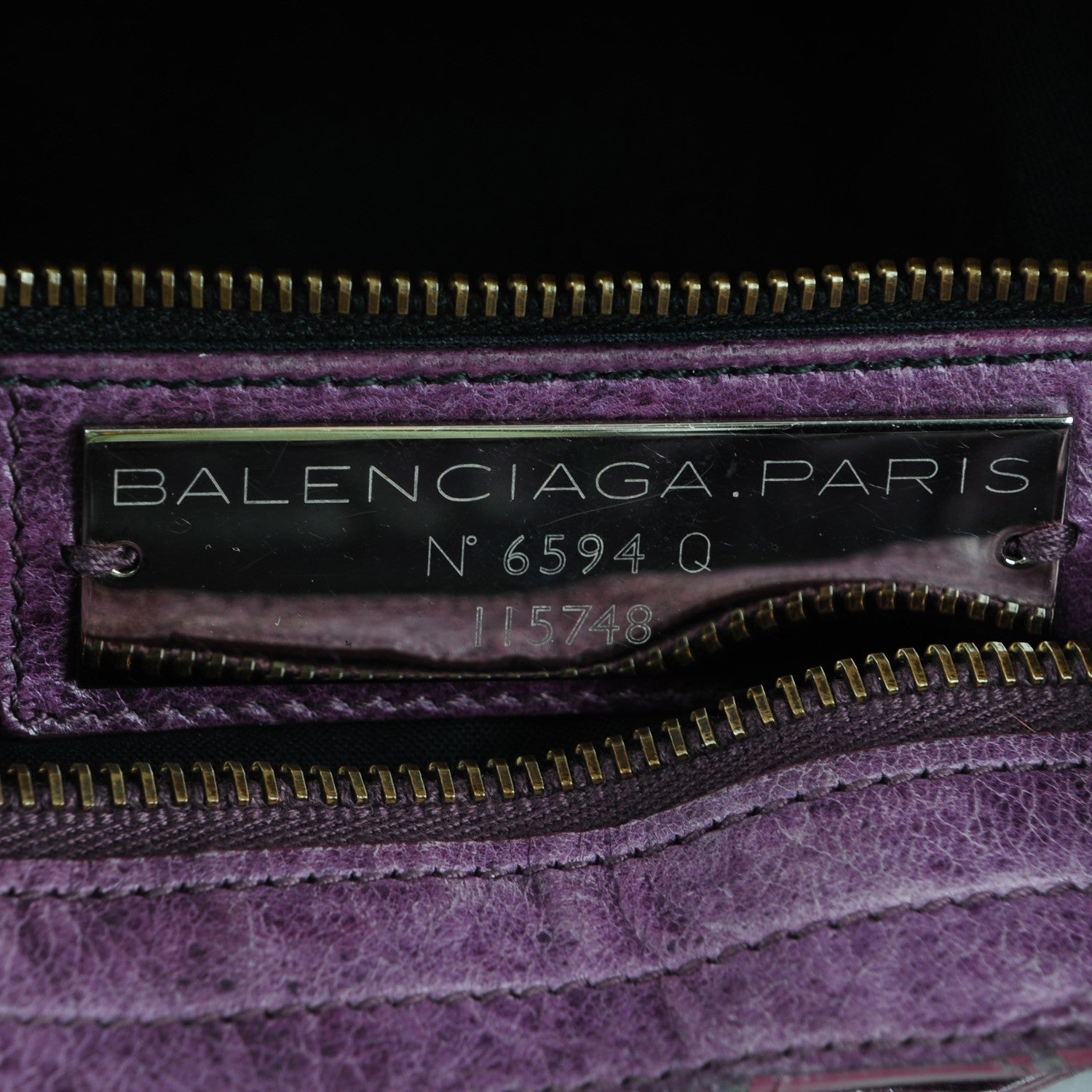 Balenciaga Agneau Classic Hardware City Raisin 7 of 8