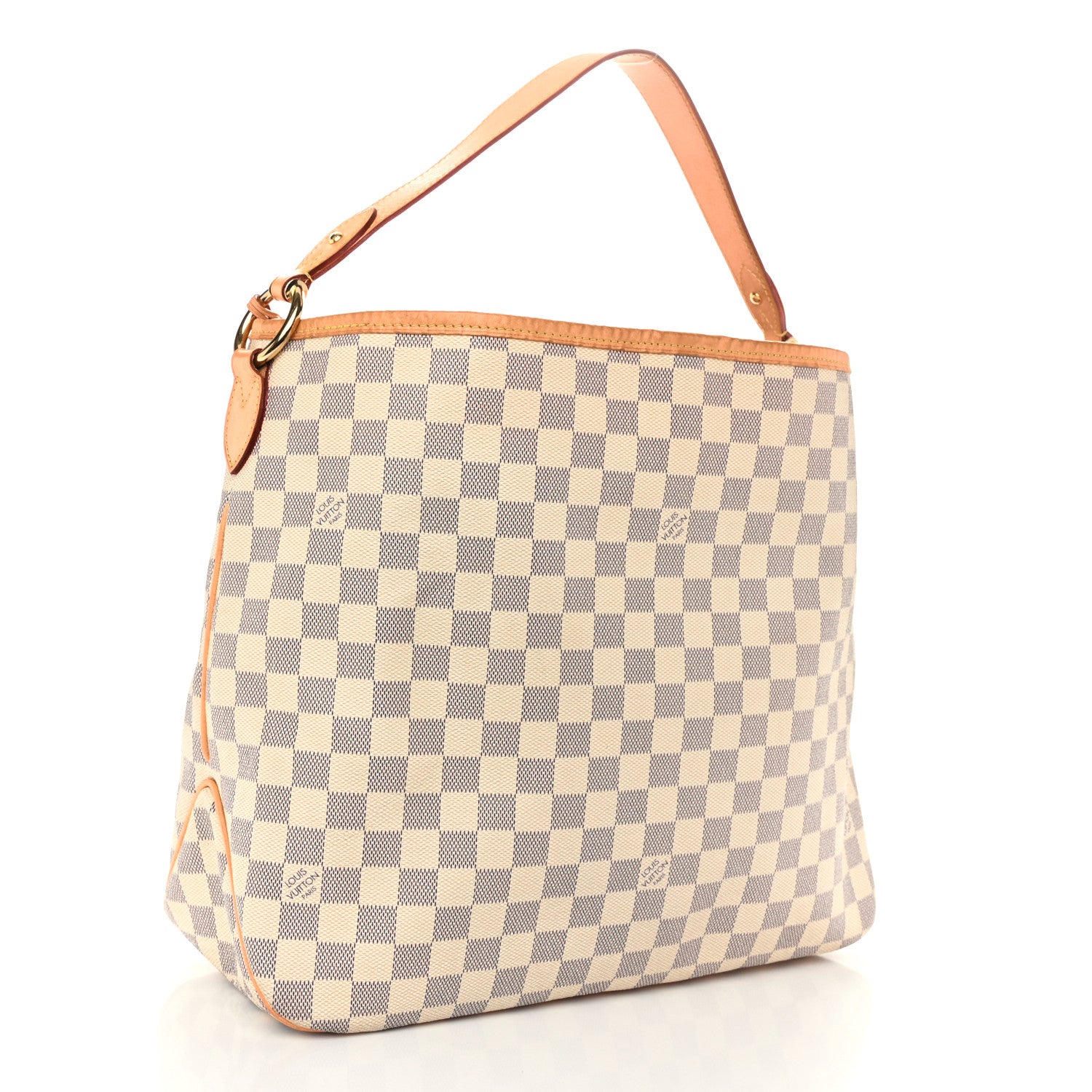 Louis Vuitton Damier Azur Delightful MM Rose Ballerine 3 of 9