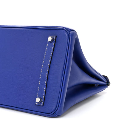 Hermes Epsom Candy Birkin 35 Bleu Electrique Mykonos 10 of 10