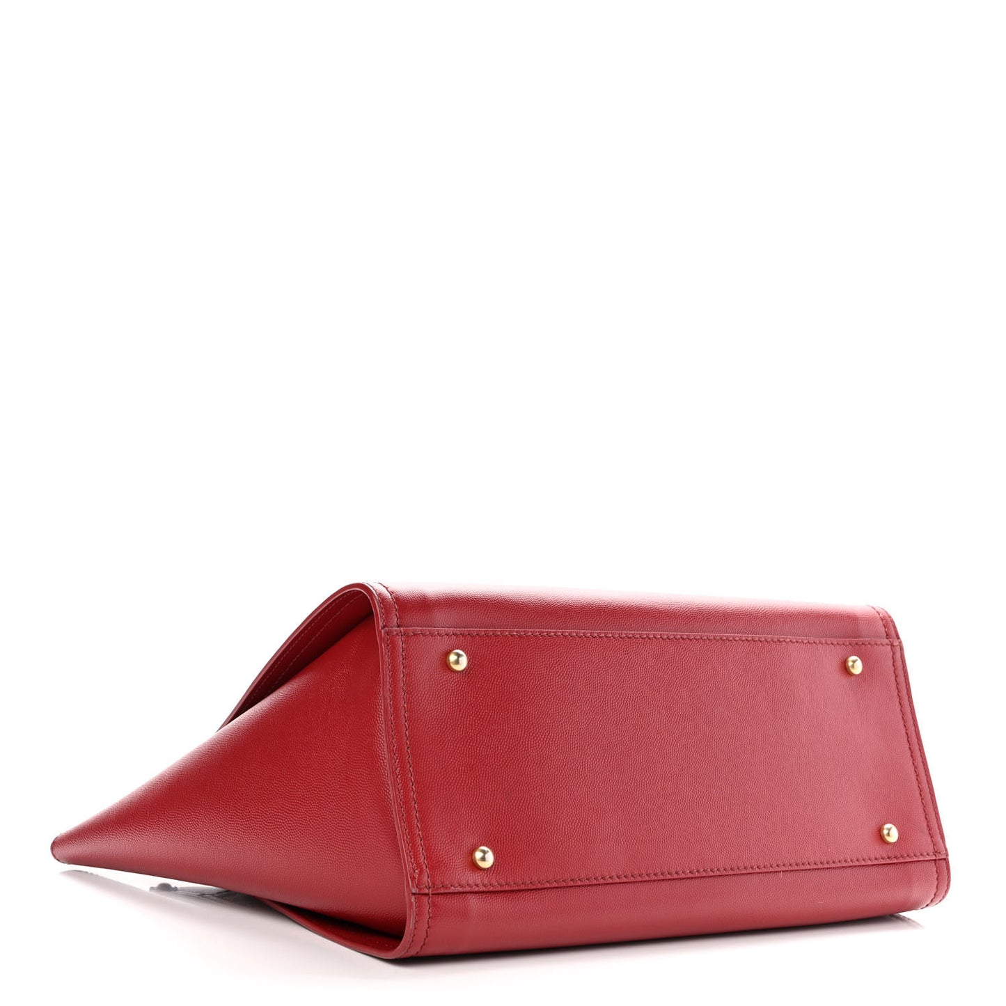 Caviar Small Studded Deauville Tote Red