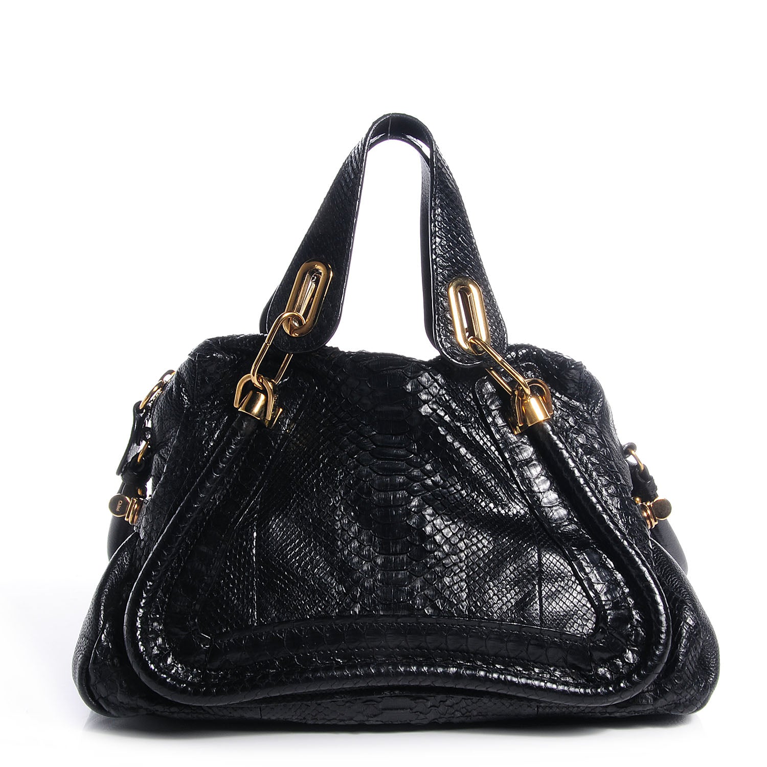 Chloe Python Small Paraty Black 1 of 8