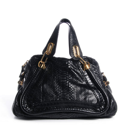 Chloe Python Small Paraty Black 1 of 8