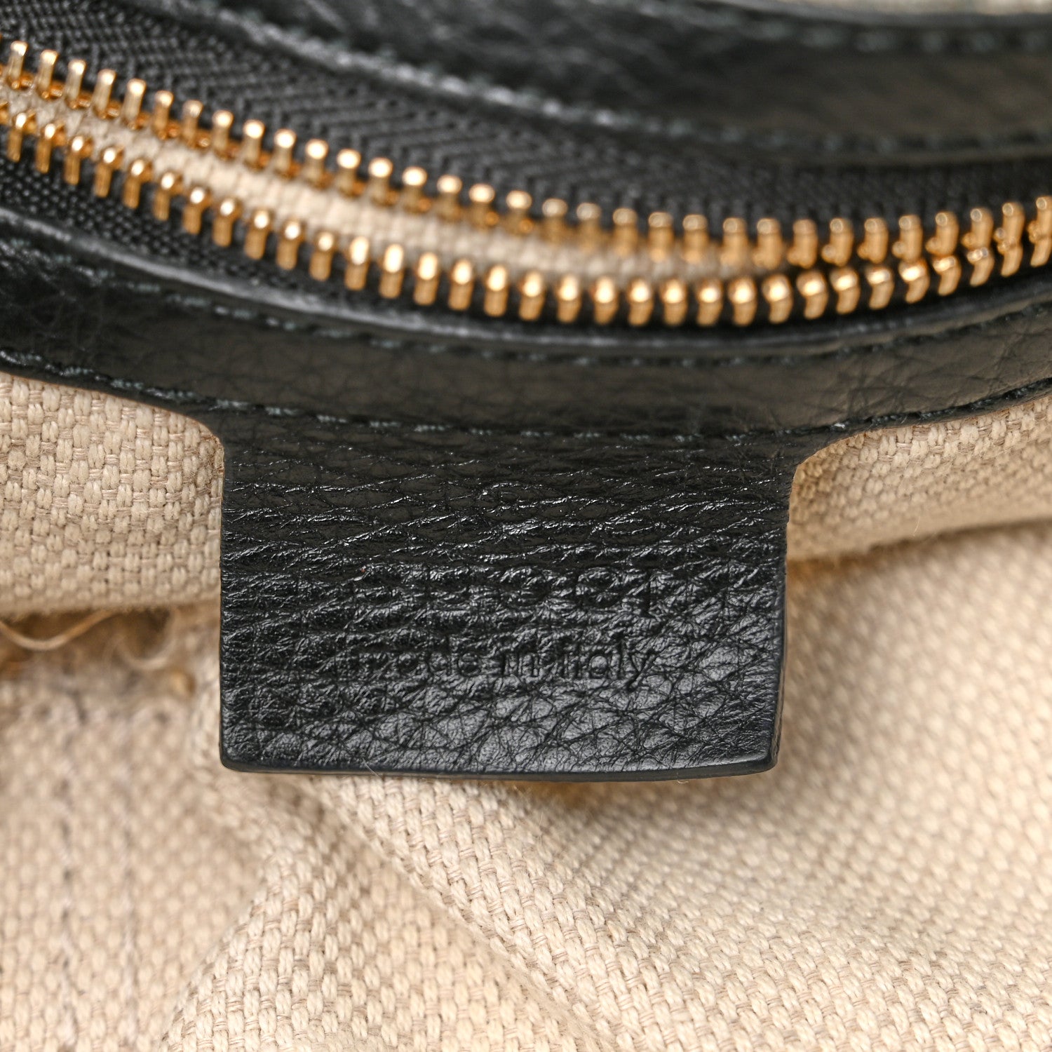 Gucci Pebbled Calfskin Medium Soho Chain Shoulder Bag Black 6 of 11