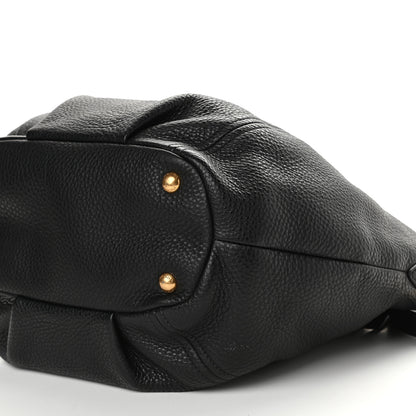 Prada Vitello Daino Tote Black 9 of 10