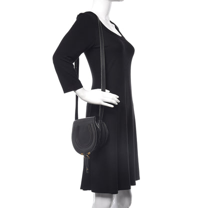 Chloe Calfskin Mini Marcie Round Crossbody Bag Black 2 of 11