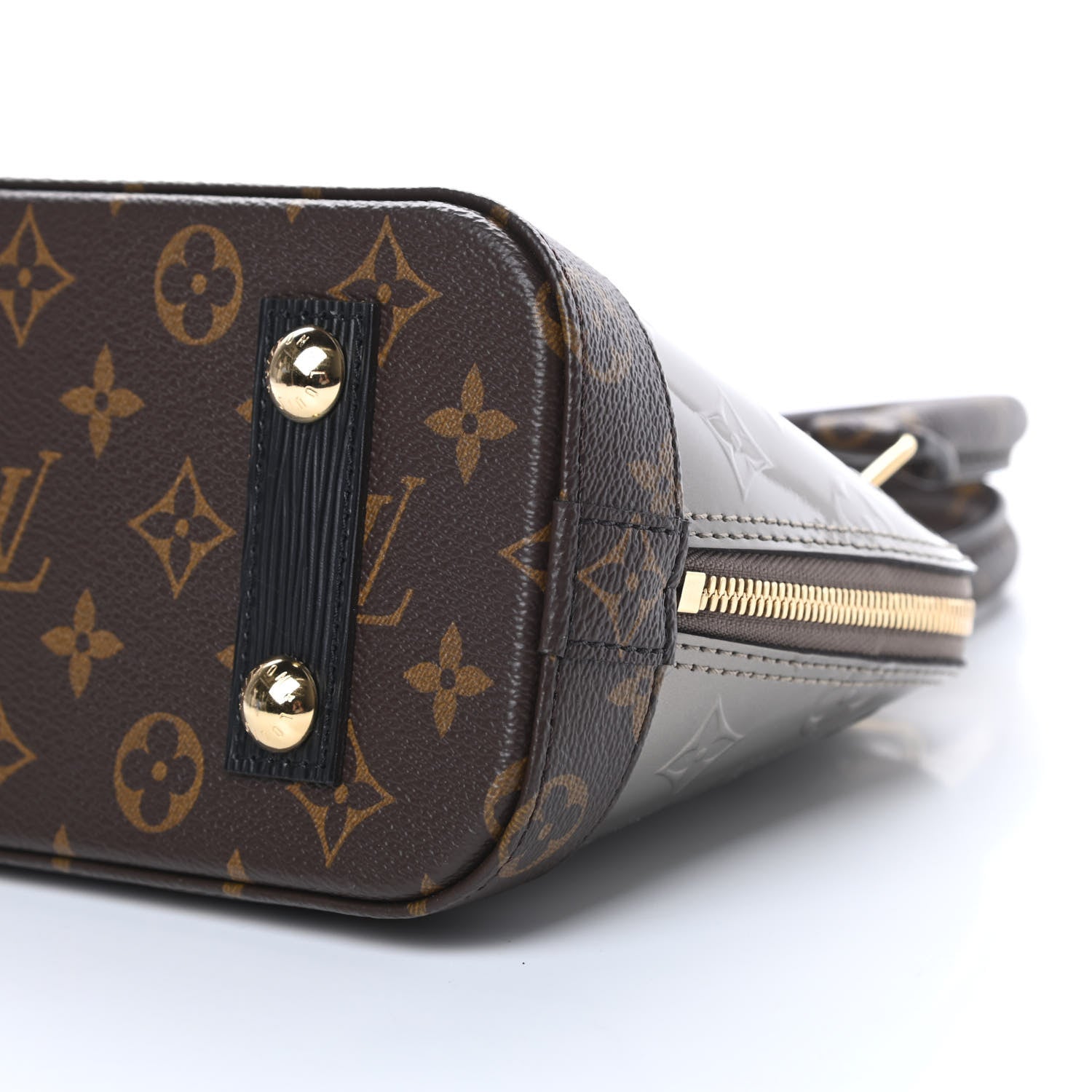 Louis Vuitton Vernis Epi Monogram Alma BB Champagne Metallise 10 of 10