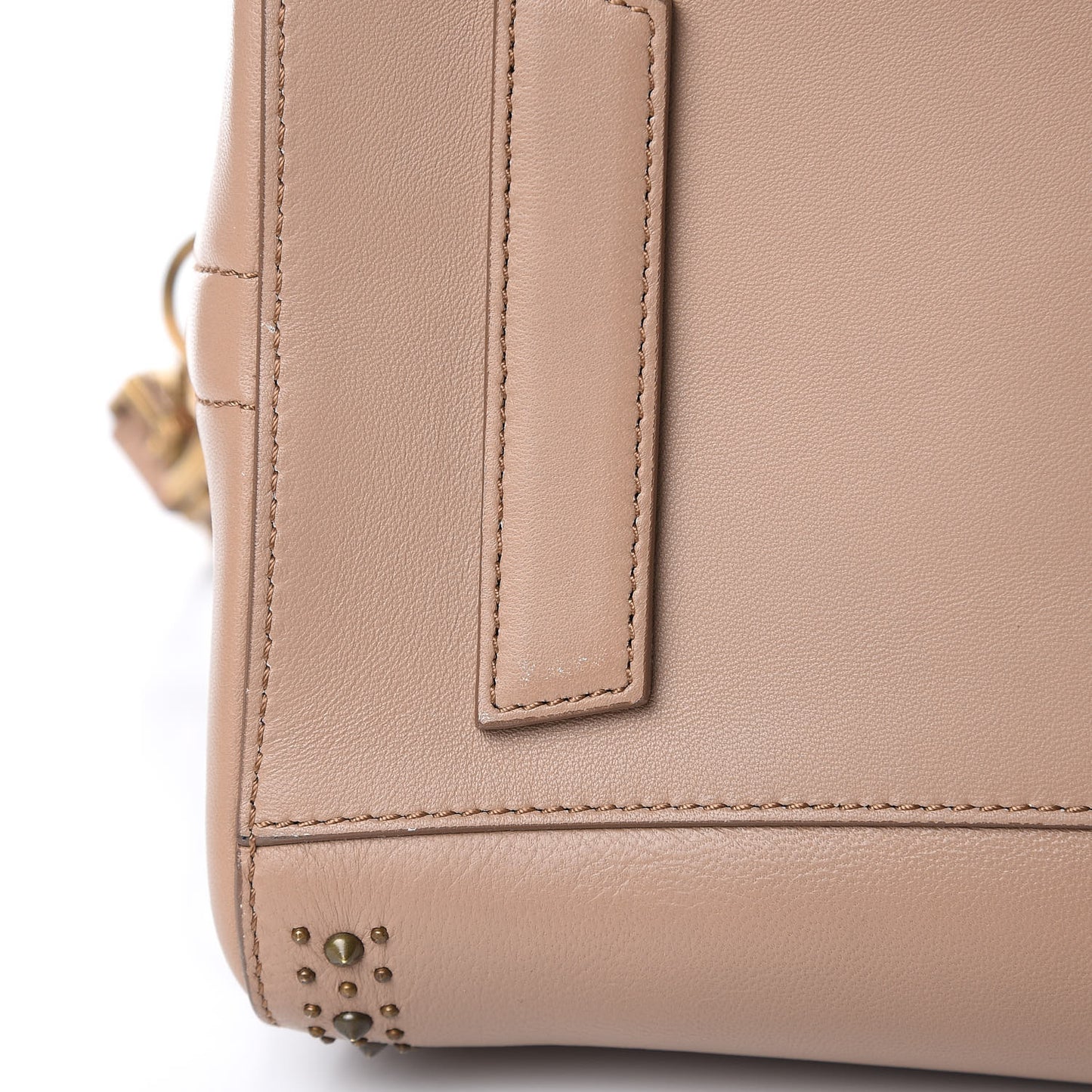 Calfskin Medium Studded Antigona Beige