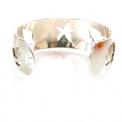 Hermes Silver Wide Cuff Sea Life 2 of 7
