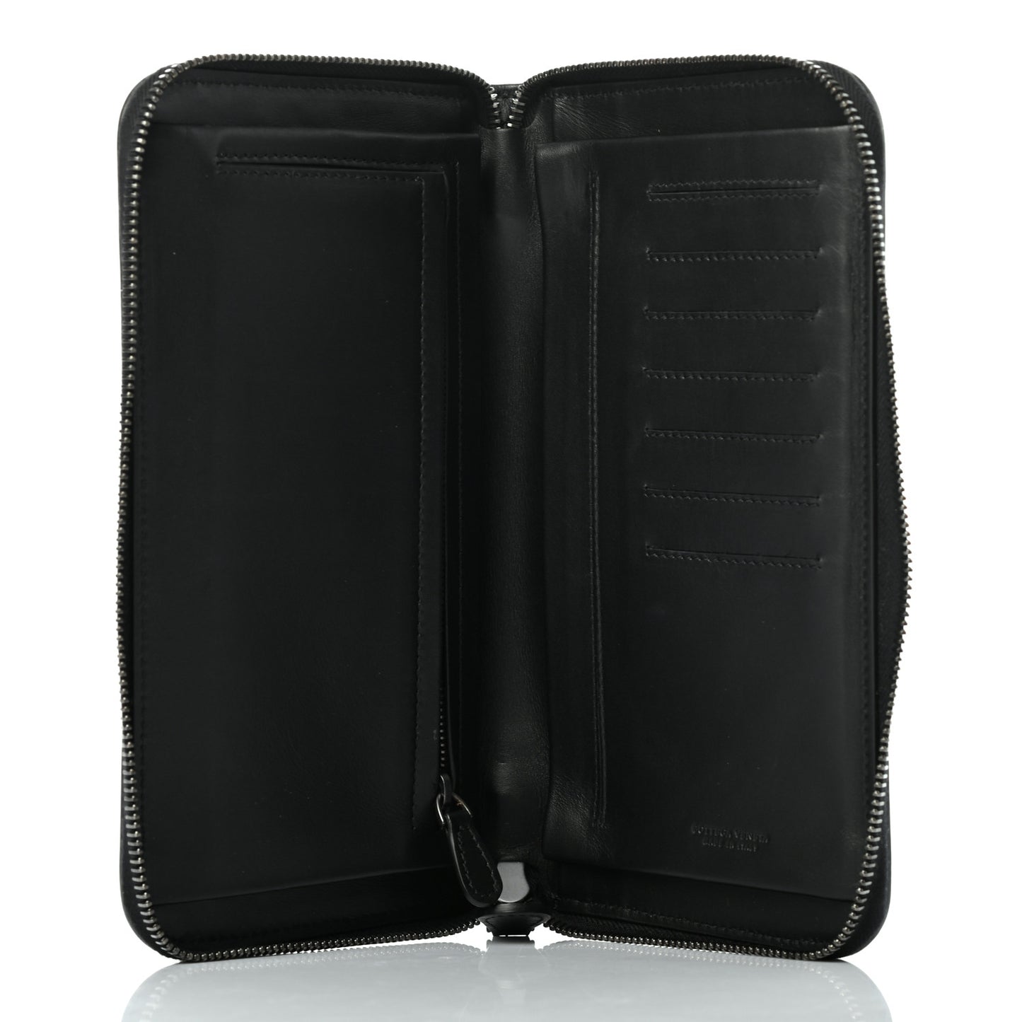Nappa Intrecciato Travel Organizer Wallet Black