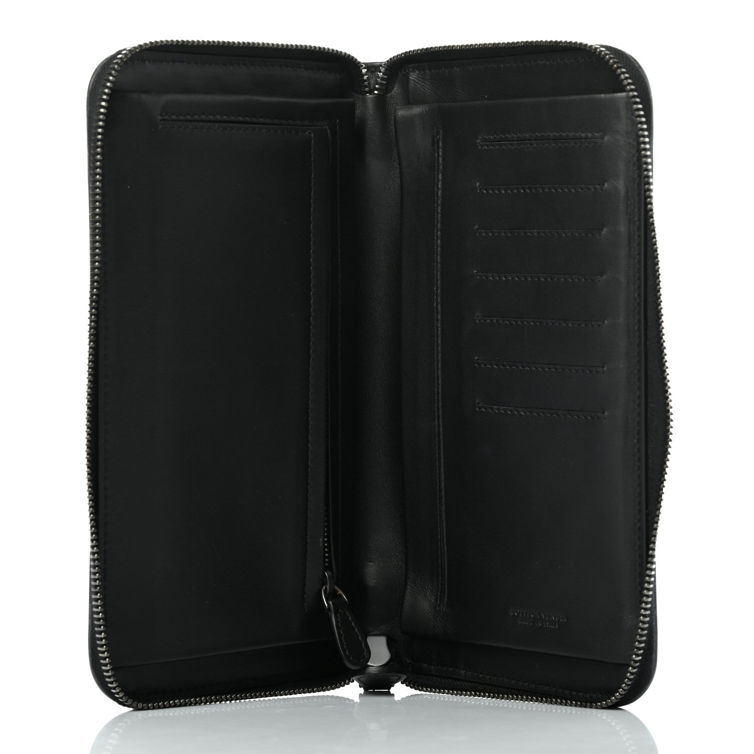 Bottega Veneta Nappa Intrecciato Travel Organizer Wallet Black 6 of 9