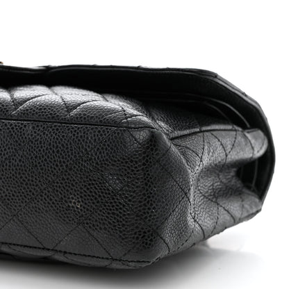 Chanel Caviar Quilted Medium Double Flap Black 10 of 20