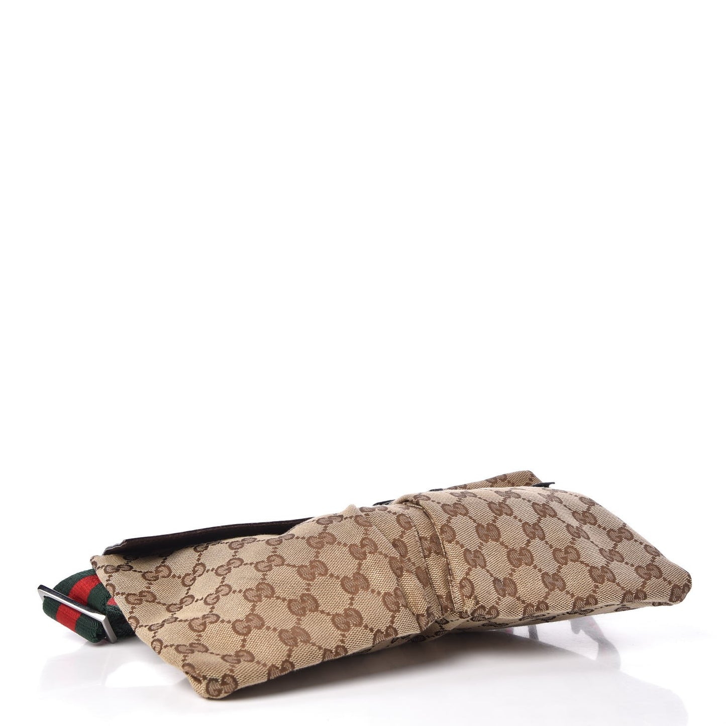 Monogram Web Belt Bag Dark Brown