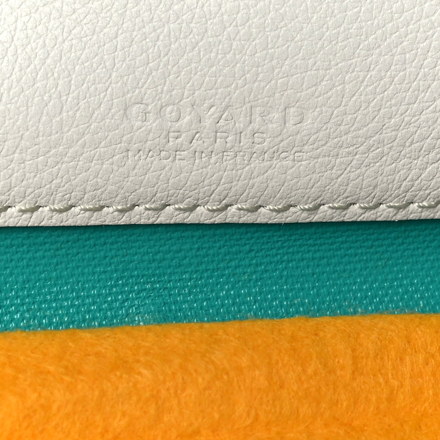 Goyardine Saint Louis Claire Voie PM White Opaline