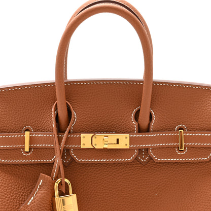 Hermes Togo Birkin 25 Gold 8 of 11