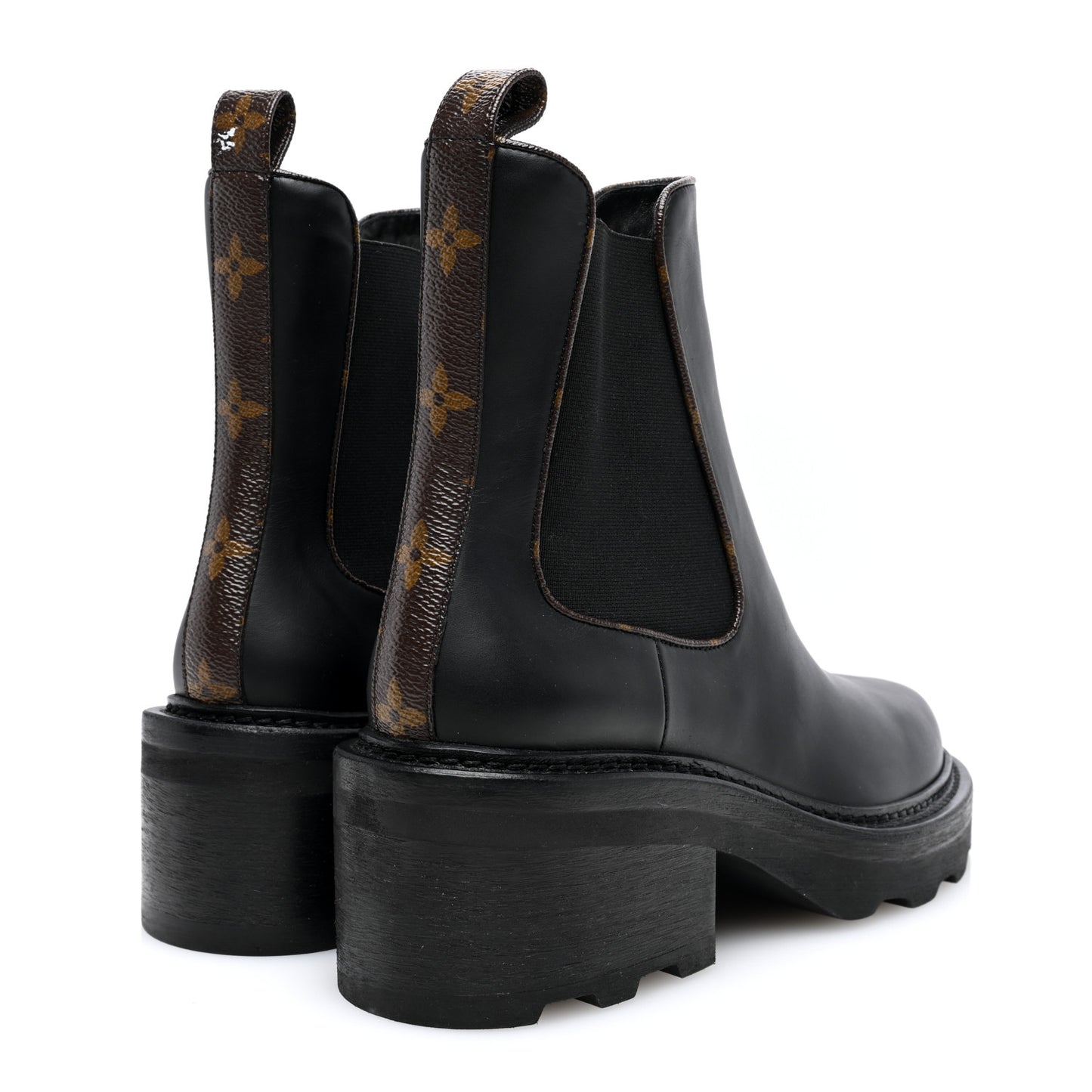 Calfskin Monogram Beaubourg Ankle Boots 39 Black