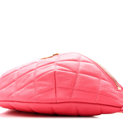 Chanel Caviar Quilted Sweetheart Belt Bag Fuchsia 10 of 10