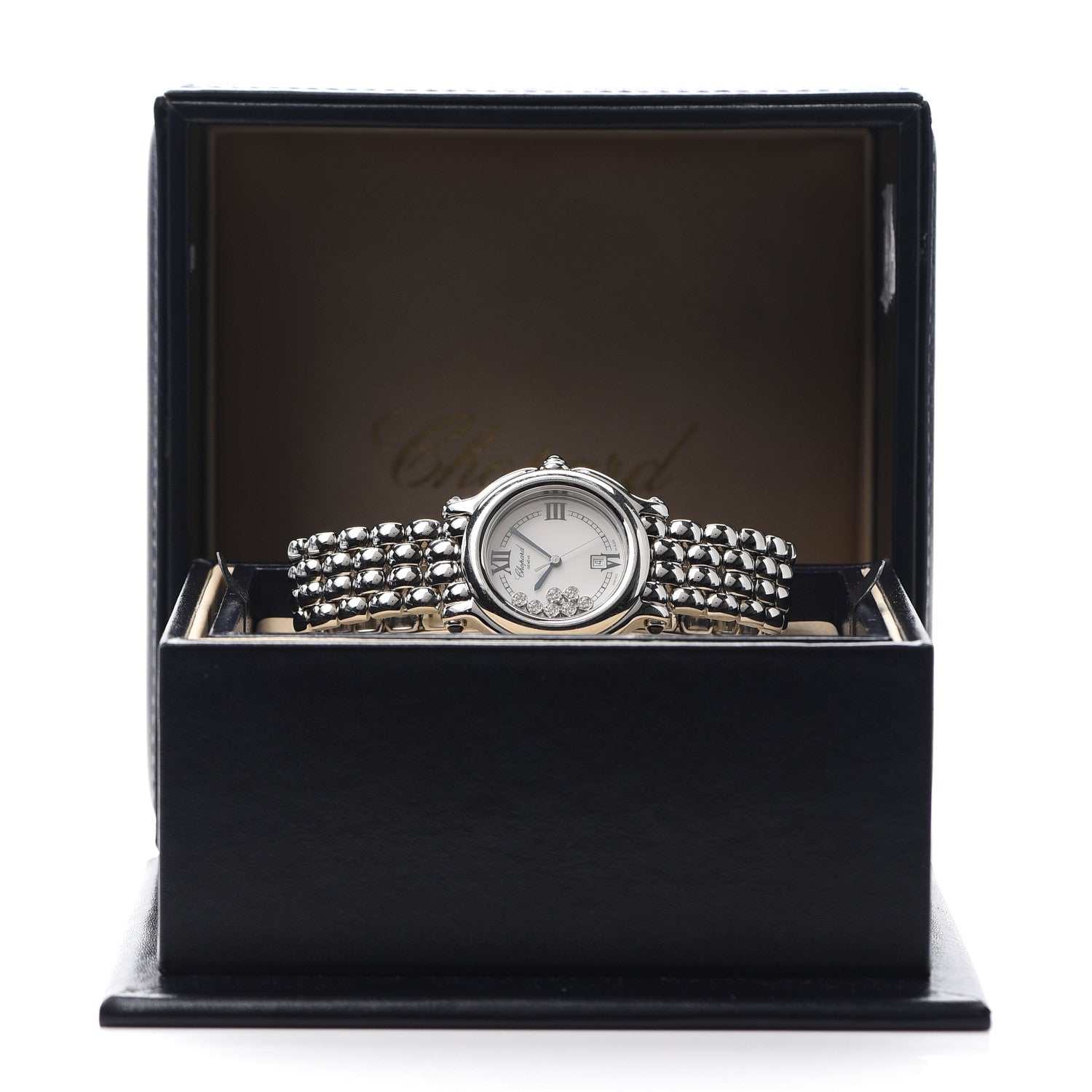 Chopard Stainless Steel 7 Diamond 32mm Happy Sport Quartz Watch 6 of 6