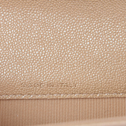 Chanel Iridescent Caviar Quilted Flap Card Holder Beige 7 of 9