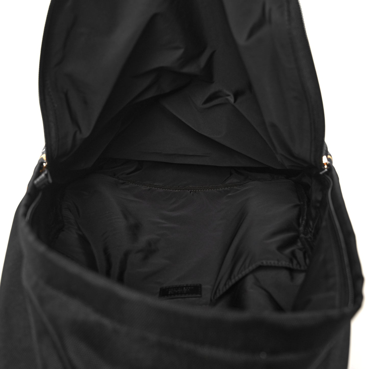 Nylon Barocco Signature Print Backpack Black