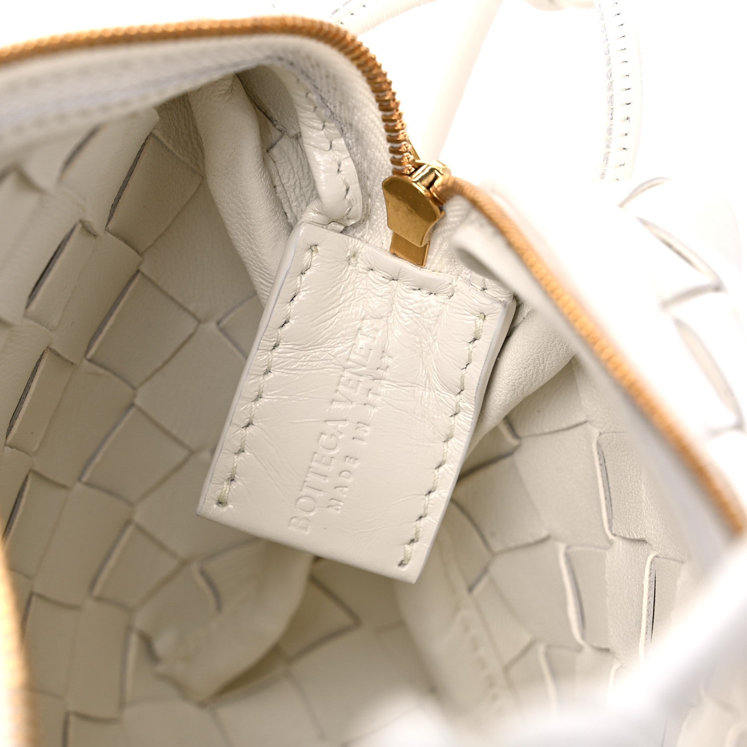 Bottega Veneta Nappa Intrecciato Metallic Knot Mini Loop Camera Bag Bone 6 of 8