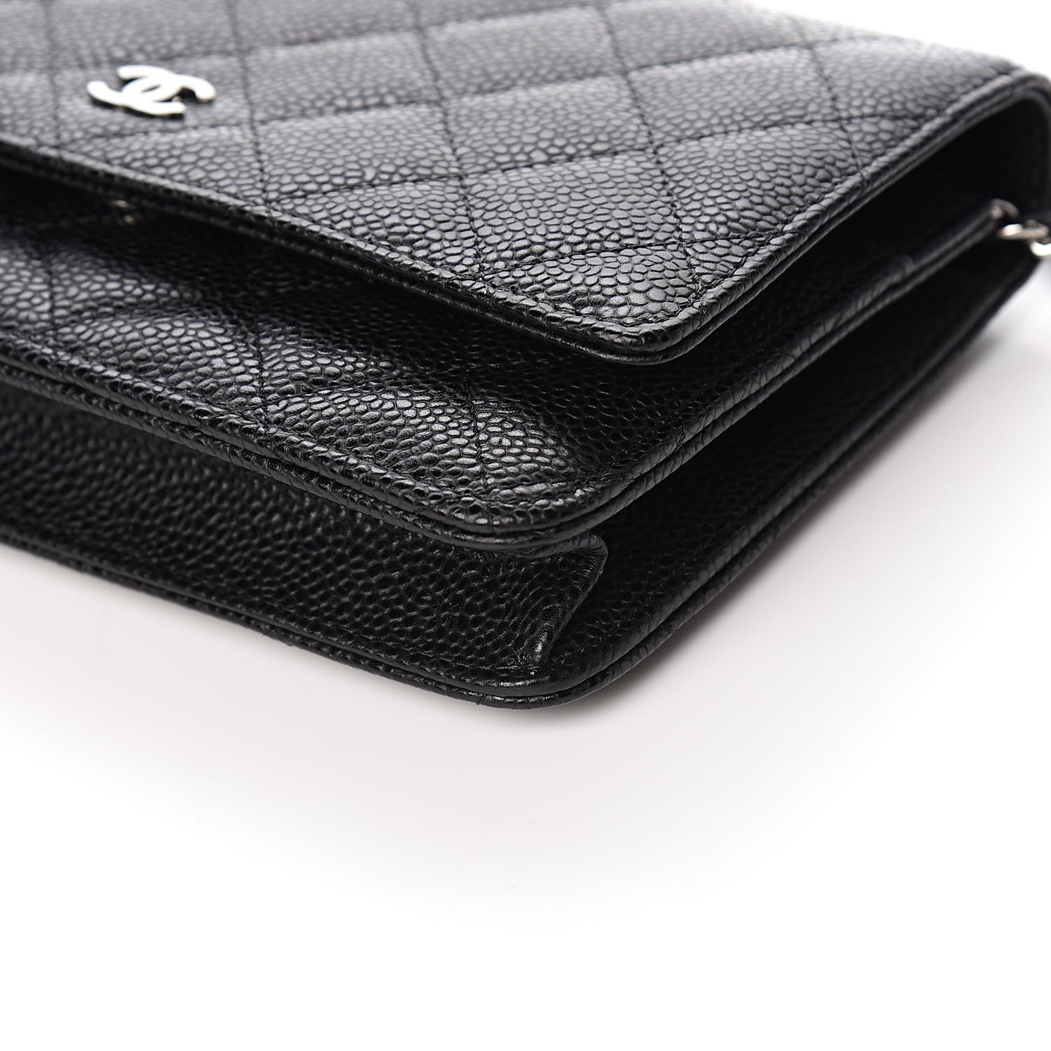 Chanel Caviar Quilted Wallet On Chain WOC Black 10 of 12
