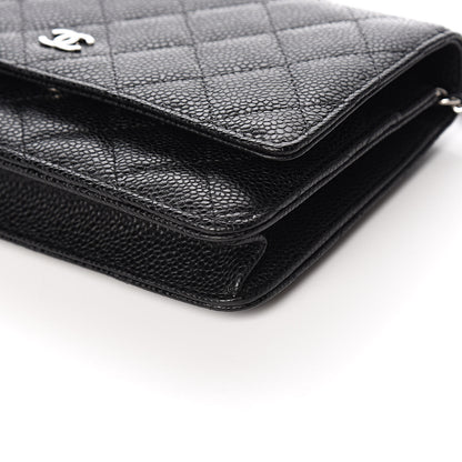 Chanel Caviar Quilted Wallet On Chain WOC Black 10 of 12