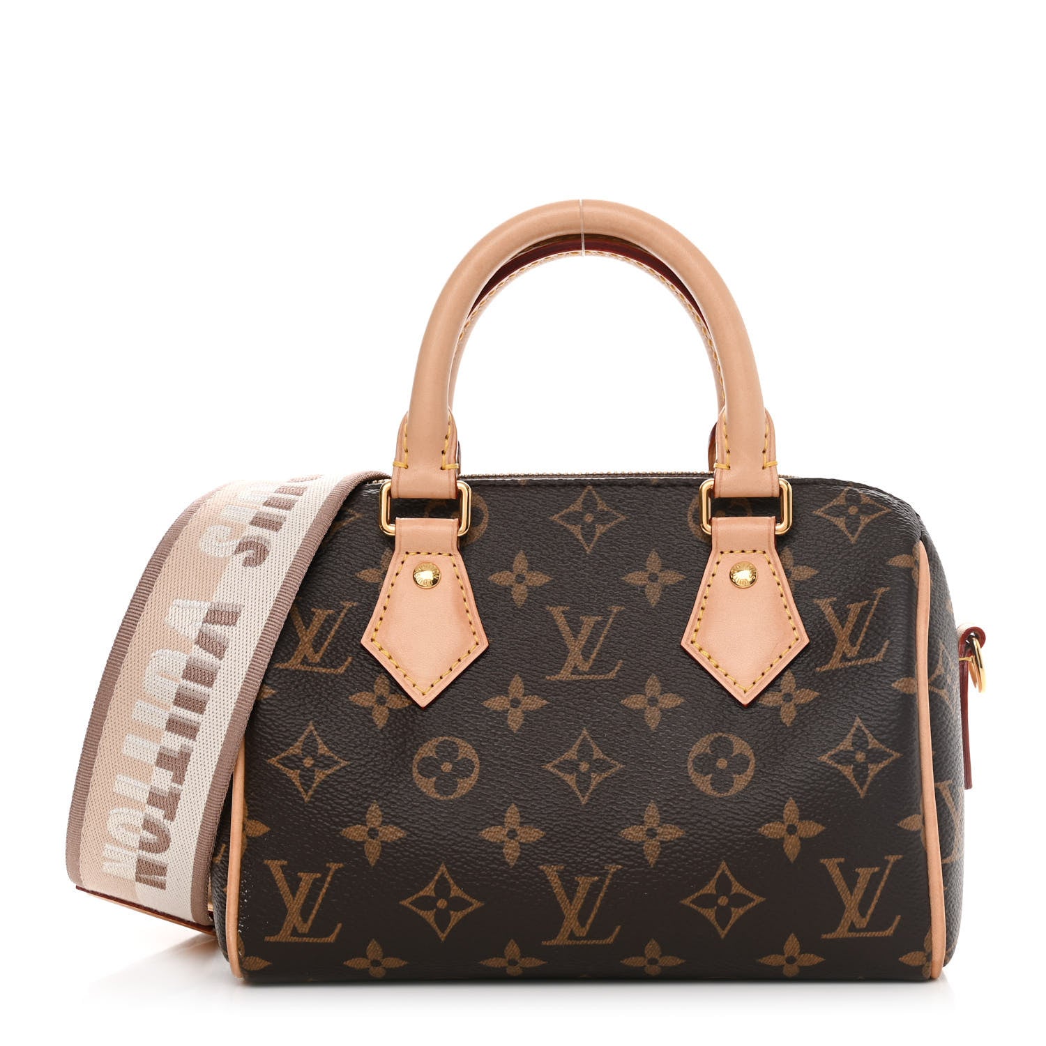 Louis Vuitton Monogram Speedy Bandouliere 20 Beige 1 of 9