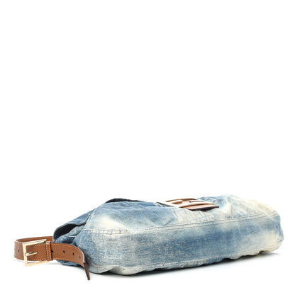 Fendi Denim Zucchino Baguette Blue 4 of 10