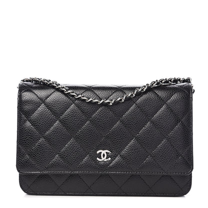 Chanel Caviar Quilted Wallet On Chain WOC Black 1 of 11