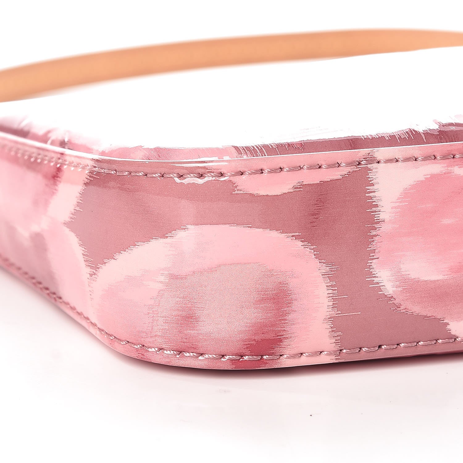 Louis Vuitton Vernis Ikat Pochette Accessories NM Rose Velours 5 of 9