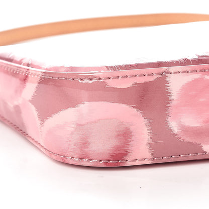Louis Vuitton Vernis Ikat Pochette Accessories NM Rose Velours 5 of 9